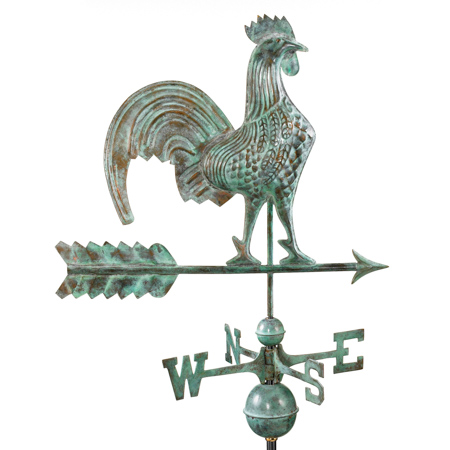 25" Rooster - Blue Verde