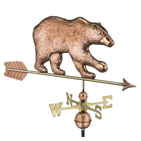 Bear w/ arrow - Polished Copper