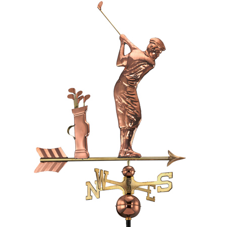 Golfer - Polished Copper