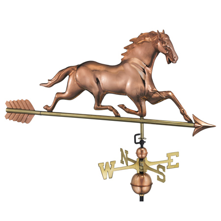 Horse w/ arrow - Polished Copper