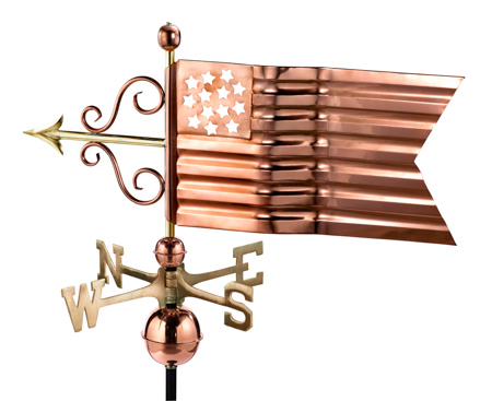 American Flag - Polished Copper