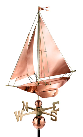 Racing Sloop - Polished Copper