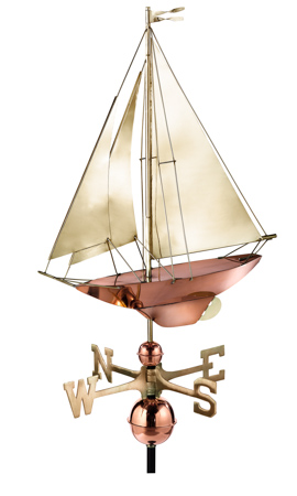 Racing Sloop - Copper and Brass