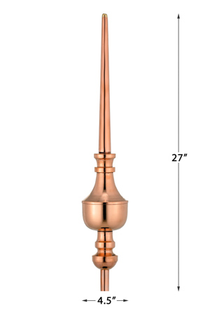 Victoria - 27" Polished Copper