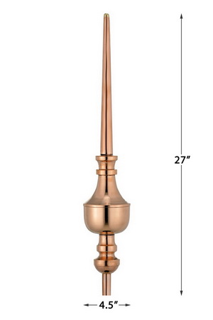 Victoria - 39" Polished Copper