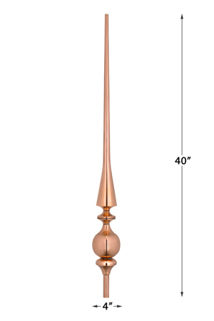 Aragon - 40" Polished Copper