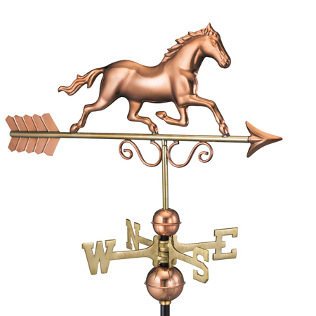 Galloping Horse - Polished Copper