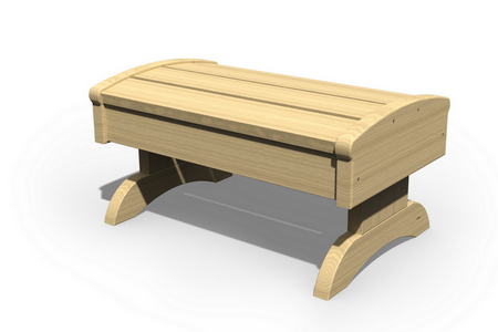 Wood Adirondack Foot Stool