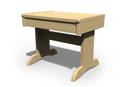 Wood End Table