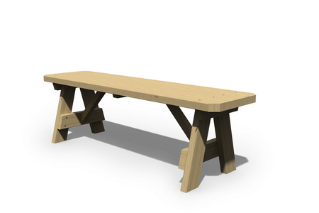 54" Wood Bench