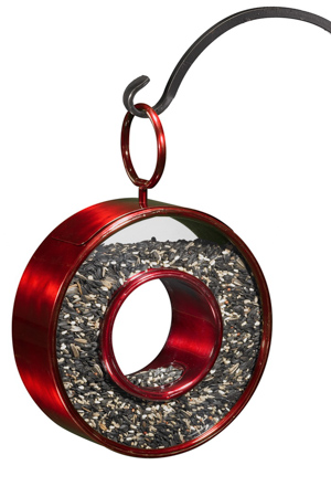 Circle Fly-Thru Bird Feeder (Ruby)