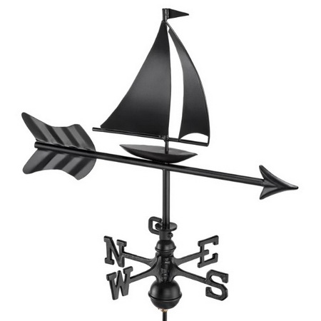 Sailboat- Black Aluminum 