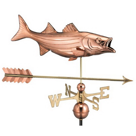 Bass w Arrow- Polished Copper