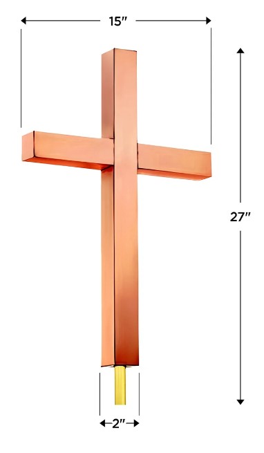 Cross - Polished Copper