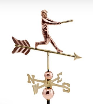 Baseball Player - Polished Copper