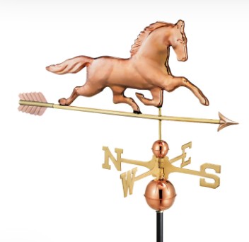 Patchen Horse w/ Arrow - Polished Copper 